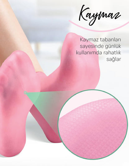 Slikon Jel Ayak Nemlendirici Çorap
